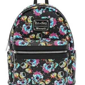 RARE RICK & MORTY Skull Mini Backpack